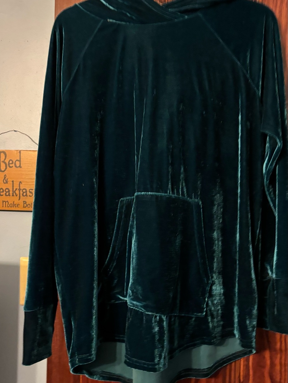 LuLaRoe Amber Velvet Hoodie - Deep Teal